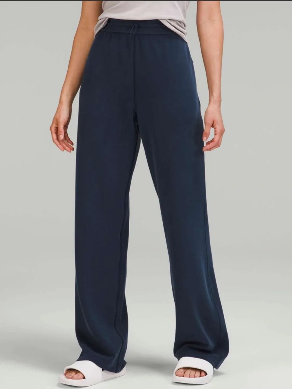 Lululemon Softstreme High-Rise Pant True Navy Pockets Straight Leg Athleisure-6
